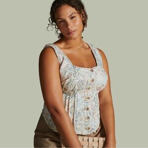 Anthropologie Pilcro Corset Top